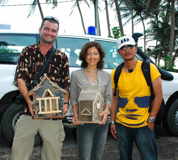 Left-to-right: Sean Kelly, Her Highness Alexandra Princess of Denmark, and Michael Parayno.