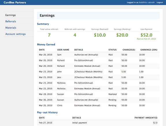 Affiliate app earnings Affiliate app earnings