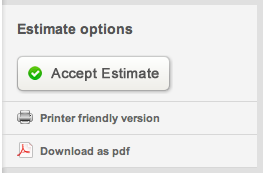 Accept Estimate 
