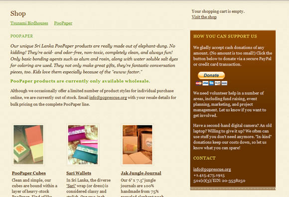 The P2P Rescue Shop, powered by WP e-Commerce