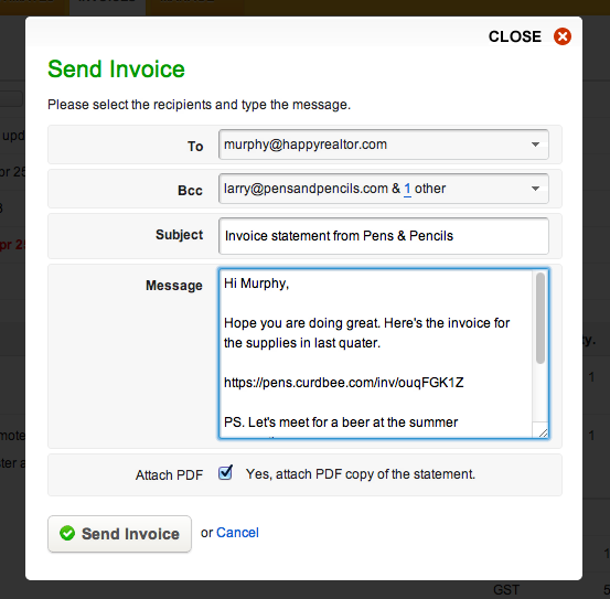 Add a personal touch to your CurdBee emails - Vesess » Vesess